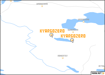 map of Kyargozero