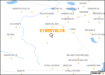map of Kyarsyalya