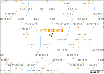 map of Kyaukchaw