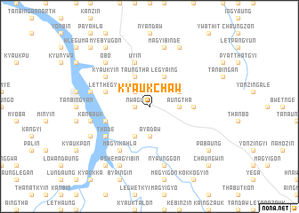 map of Kyaukchaw