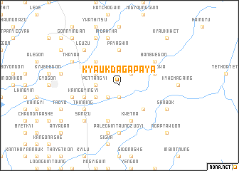 map of Kyaukdaga Paya