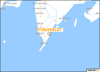 map of Kyauk-kalat