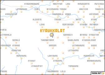 map of Kyaukkalat