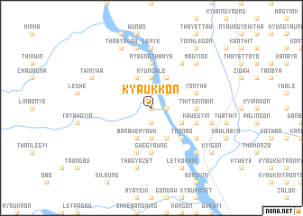 map of Kyaukkon