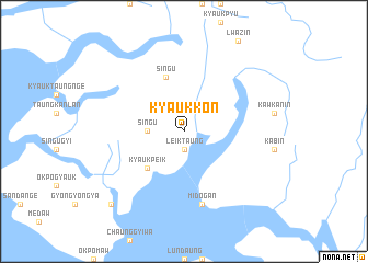 map of Kyauk-kon