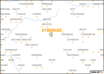 map of Kyaukkwe