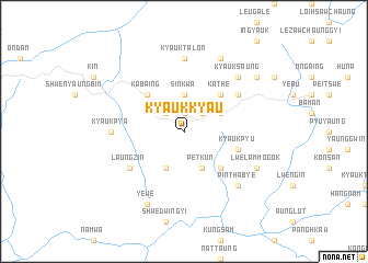 map of Kyaukkyau