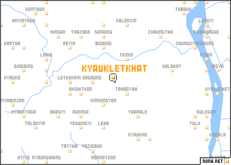 map of Kyaukletkhat