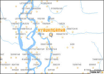 map of Kyauknga-nwa