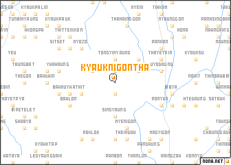 map of Kyauknigontha