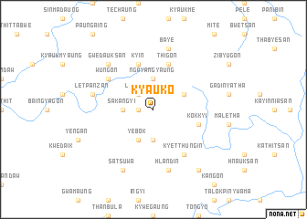 map of Kyauk-o