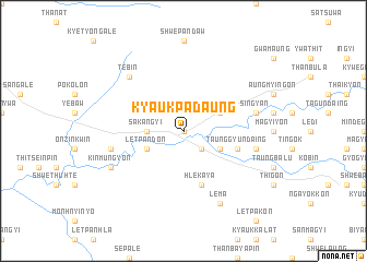 map of Kyaukpadaung