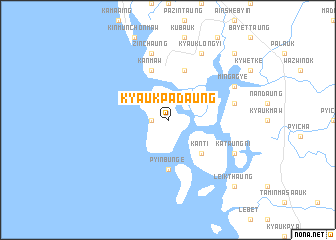 map of Kyaukpadaung