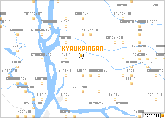 map of Kyaukpingan