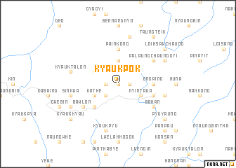 map of Kyaukpok