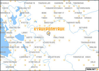 map of Kyaukpon-myauk