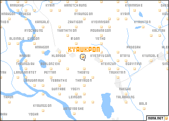 map of Kyaukpon