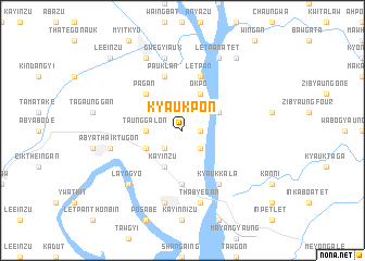 map of Kyaukpon