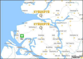 map of Kyaukpya