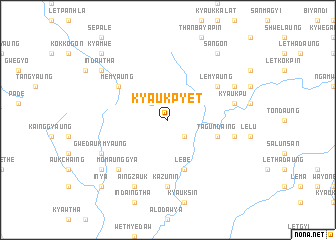 map of Kyaukpyet