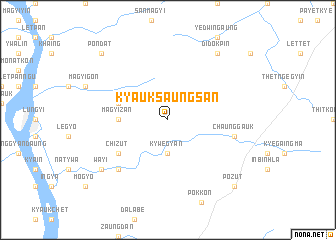 map of Kyauksaungsan