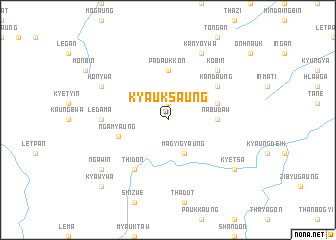 map of Kyauksaung