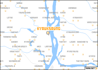 map of Kyauksaung