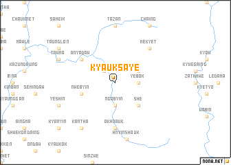 map of Kyauksaye