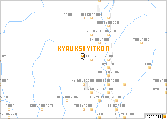 map of Kyauksayitkon