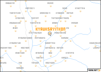 map of Kyauksayitkon