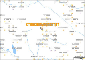 map of Kyauksindaung Atet