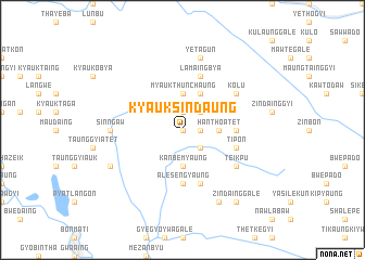 map of Kyauksindaung