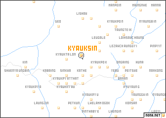 map of Kyauksin