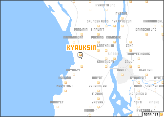 map of Kyauksin