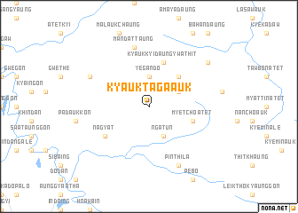 map of Kyauktaga Auk