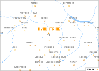 map of Kyauktaing