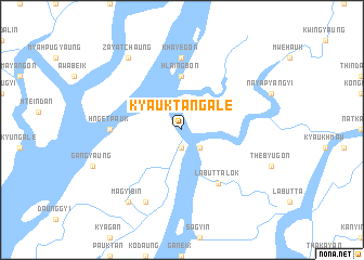 map of Kyauktangale