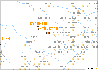 map of Kyauktaw