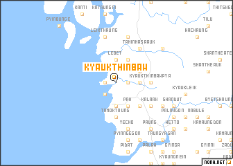 map of Kyaukthinbaw