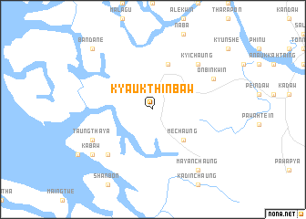 map of Kyaukthinbaw