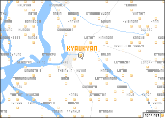 map of Kyaukyan