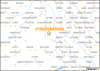 map of Kyaungbandaw