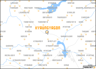 map of Kyaungyagon