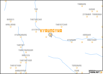 map of Kyaungywa