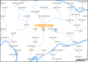 map of Kyaungywa