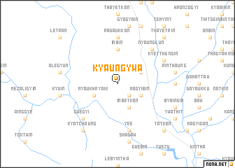 map of Kyaungywa