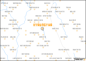 map of Kyaung-ywa