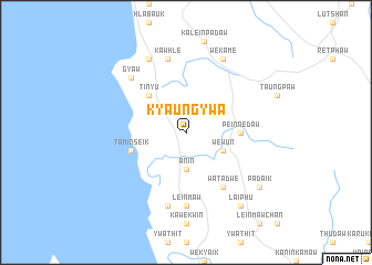 map of Kyaung-ywa