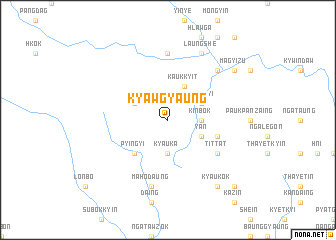 map of Kyawgyaung