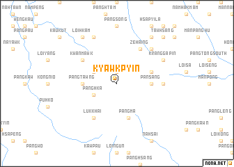 map of Kyawkpyin